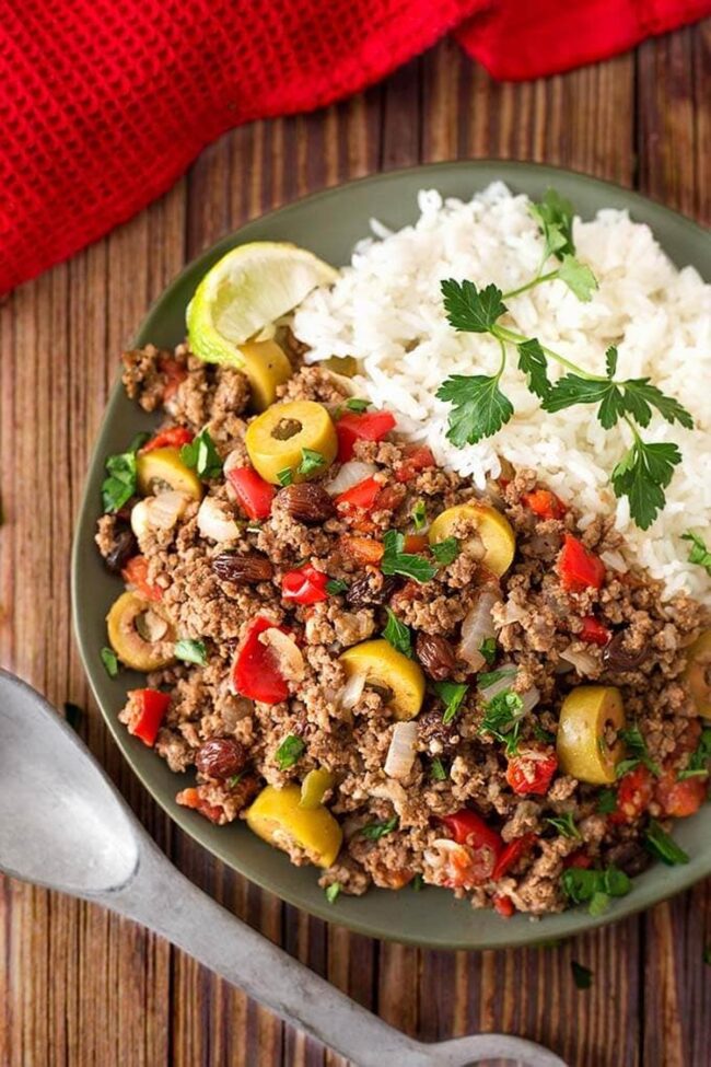 Instant Pot Beef Picadillo