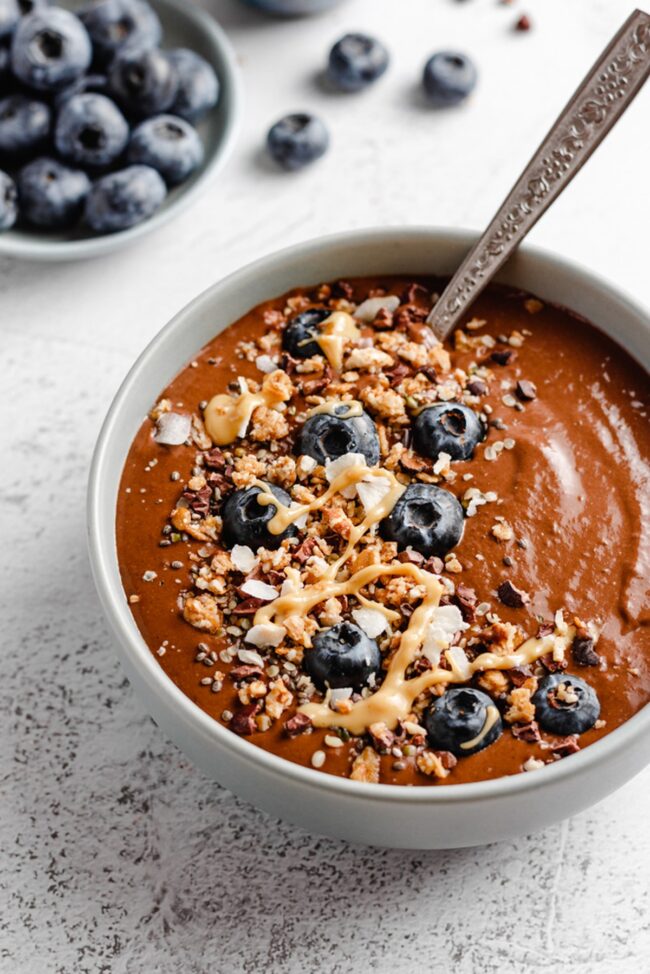 Protein-Packed Chocolate Smoothie Bowl