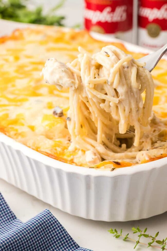 Cream of Mushroom Chicken Tetrazzini