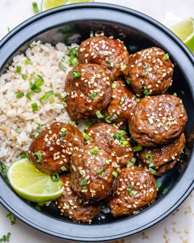 Honey Sriracha Meatballs