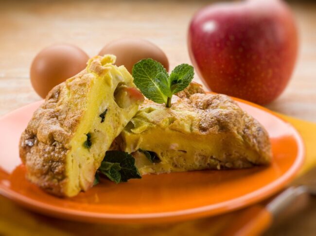 Brie and Apple Omelet