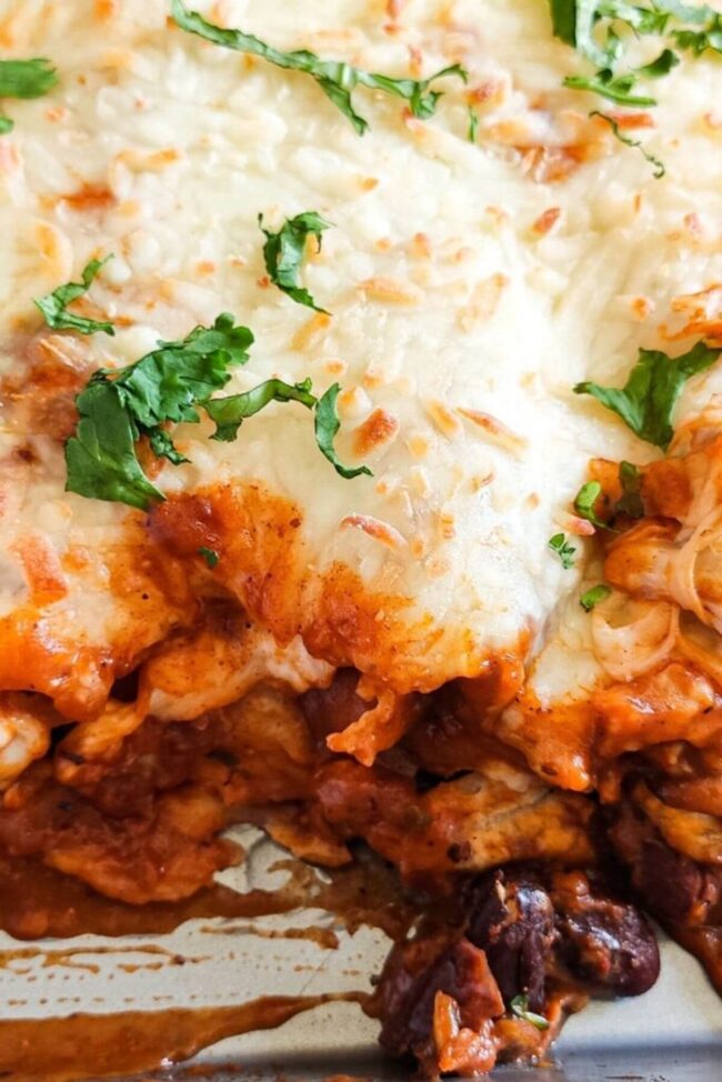 Kidney Bean Enchiladas