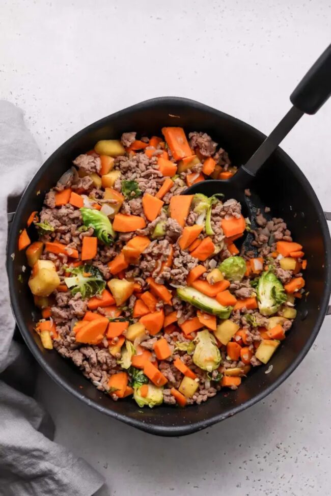 Turkey and Brussels Sprouts Skillet