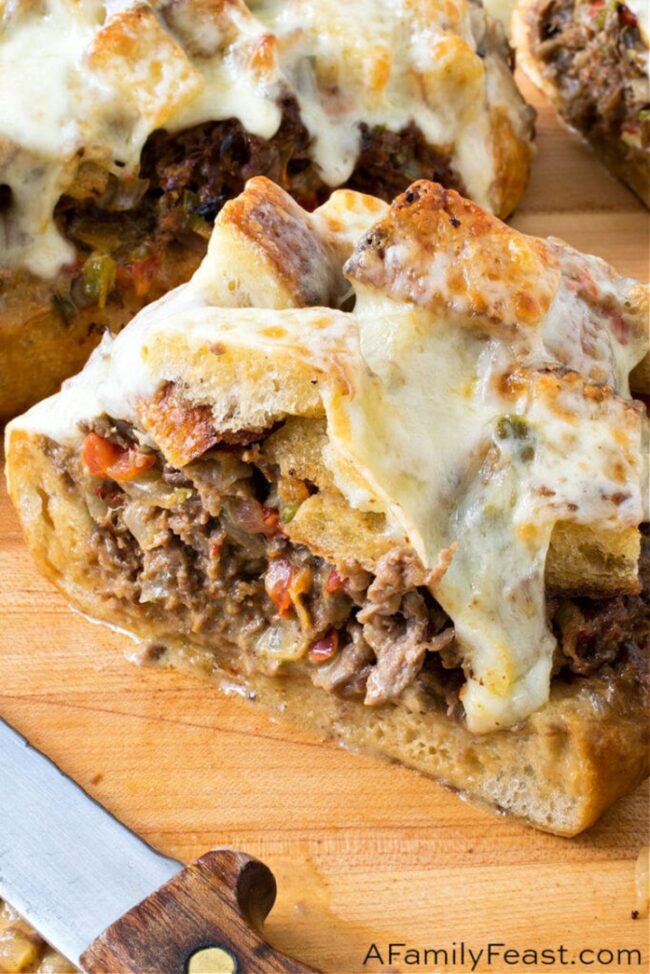 Steak and Cheese Stuffed Bread