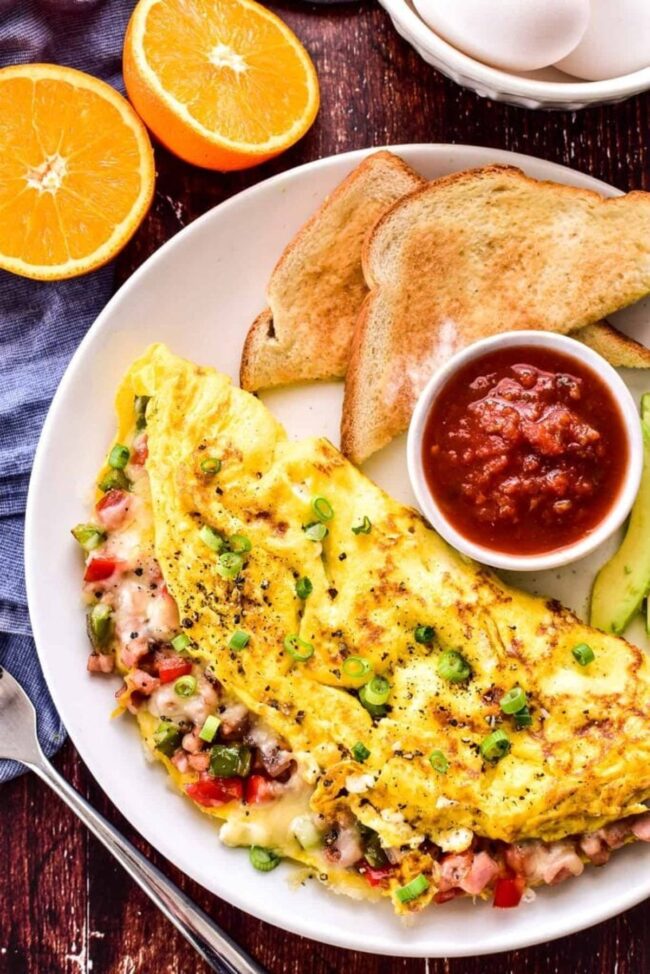 Sausage and Pepper Omelet