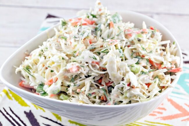 Spicy Horseradish Slaw