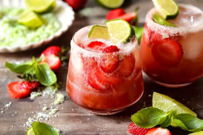 Strawberry Basil Margarita