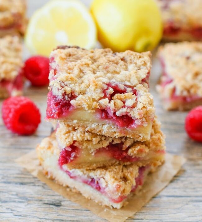 Raspberry Lemonade Bars