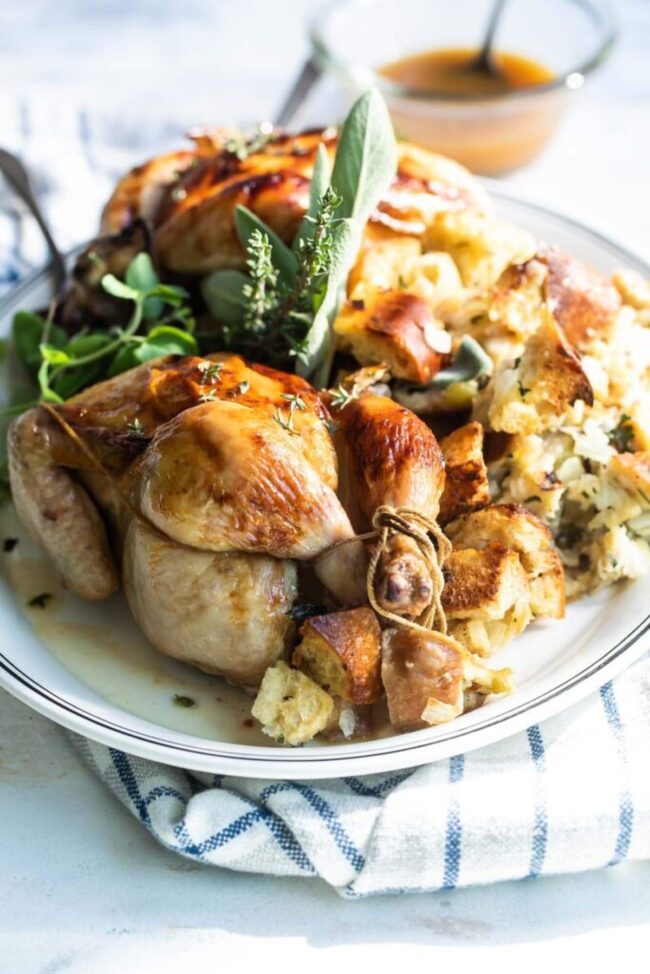 Stuffed Cornish Game Hens