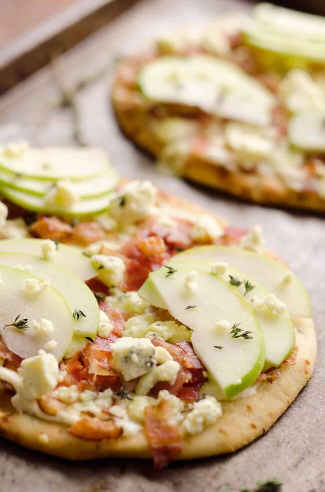 Blue Cheese and Apple Flatbread