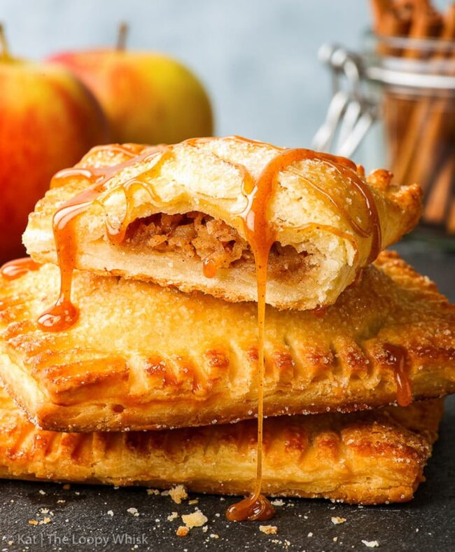 Caramel Apple Pastry Pockets