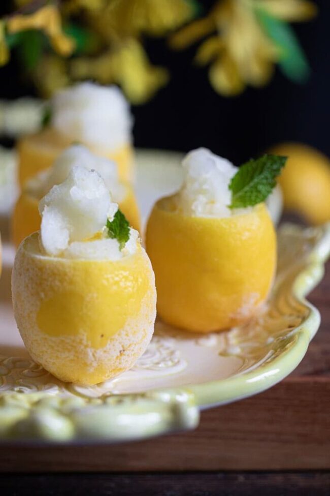 Zesty Lemon Sorbet