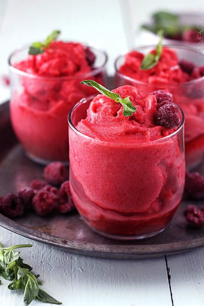 Refreshing Raspberry Sorbet