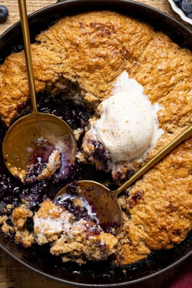 Skillet Biscuit Cobbler