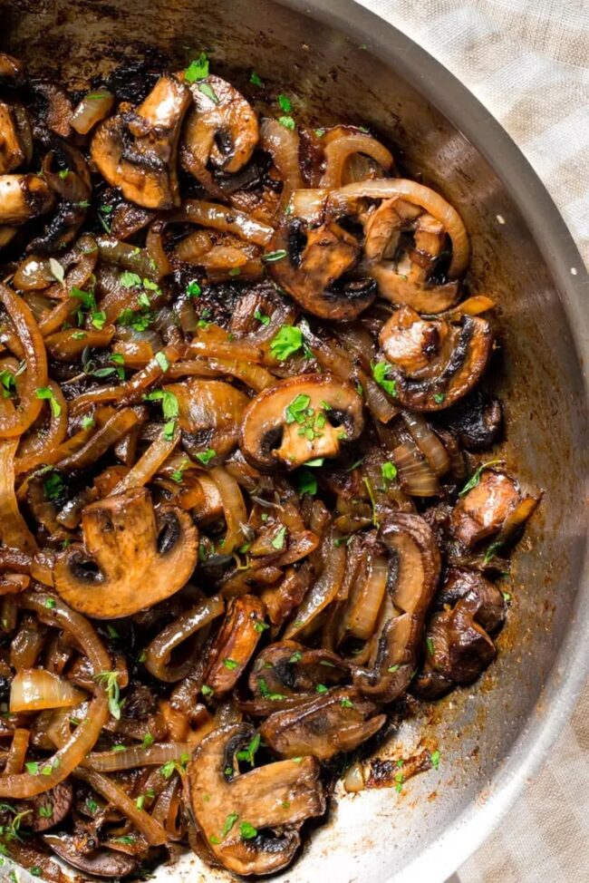 Sauteed Mushrooms and Onions