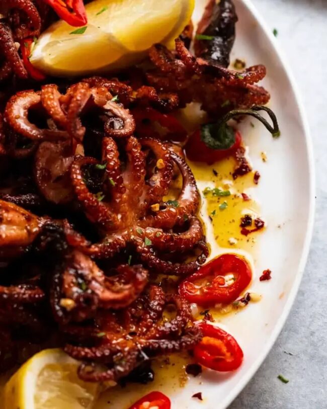 Baby Octopus Salad