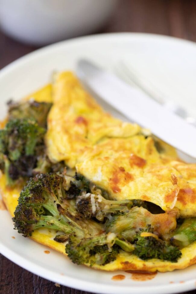 Chicken and Broccoli Omelet