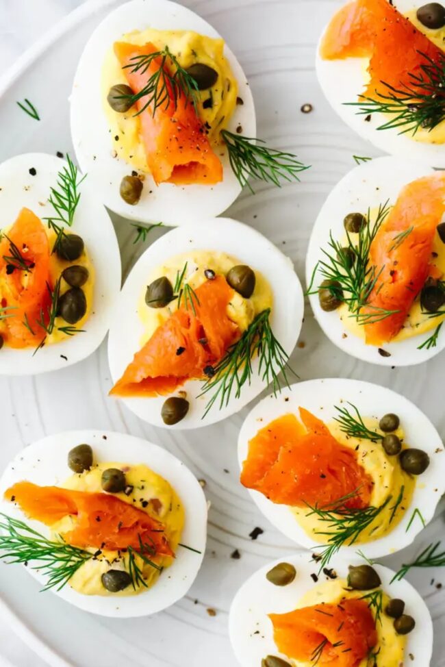 Deviled Eggs with Smoked Salmon