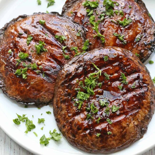 Grilled Portobello Mushroom Caps