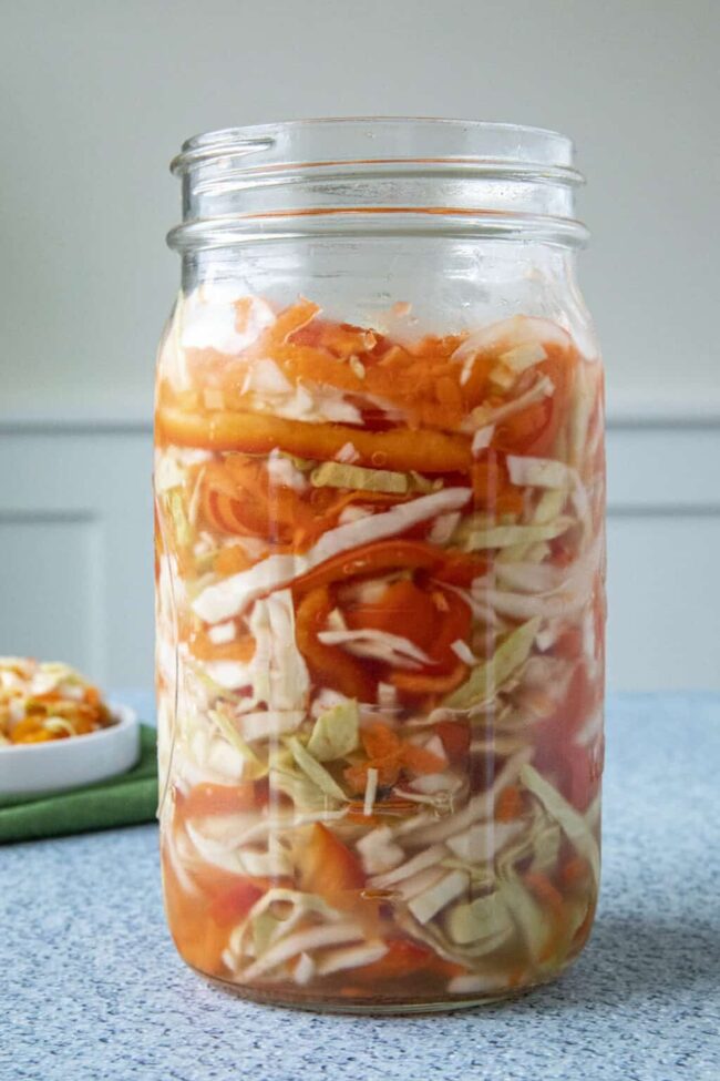 Haitian Pickliz (Spicy Slaw)