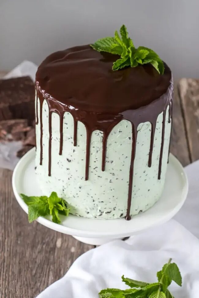 Mint Chocolate Chip Cake