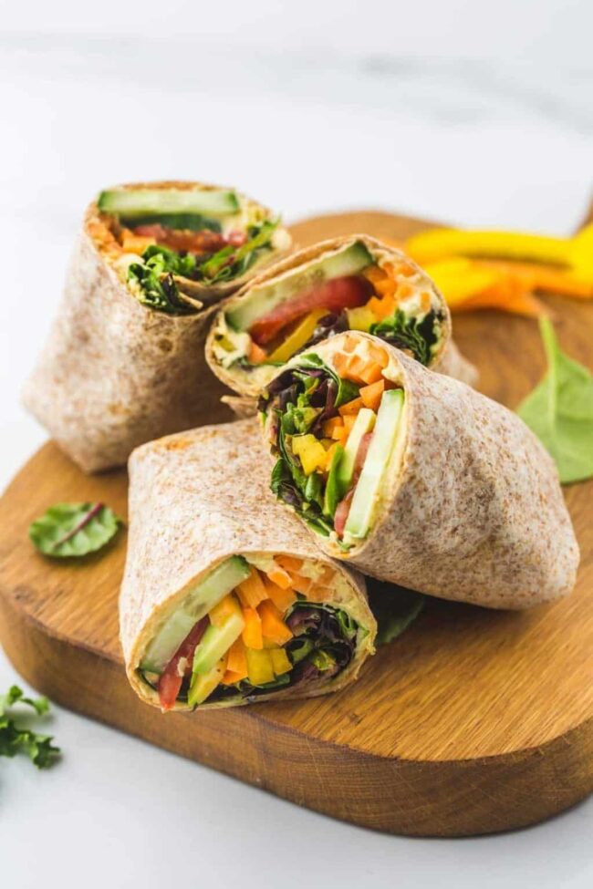 Hummus and Veggie Wrap