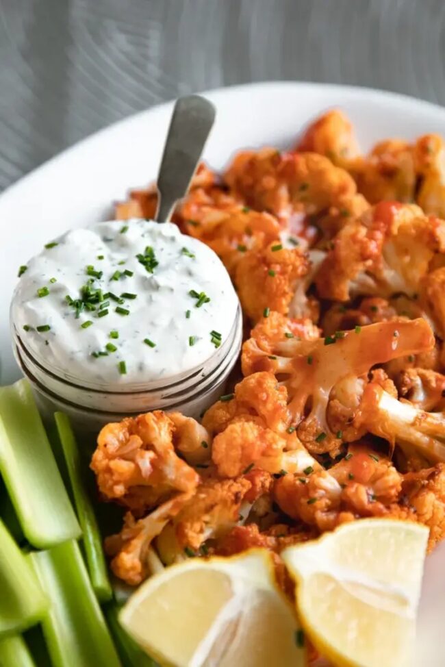 Buffalo Cauliflower Bites