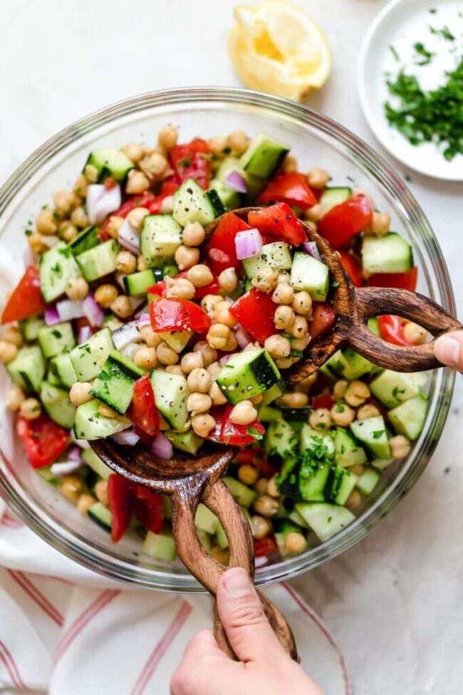 Chickpea and Cucumber Salad