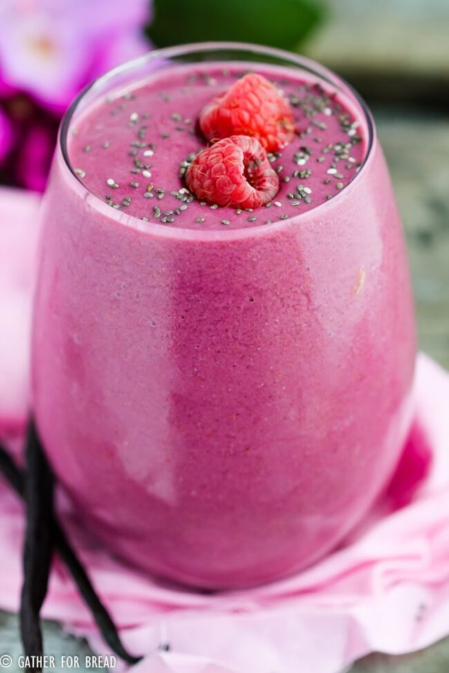 Raspberry Vanilla Smoothie