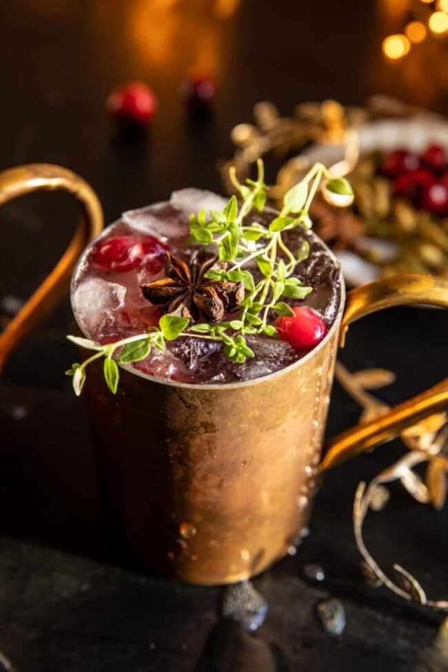 Spiced Cranberry Mule