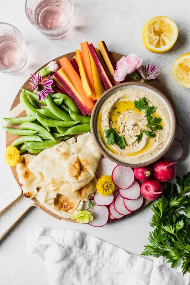 Hummus and Veggie Platter