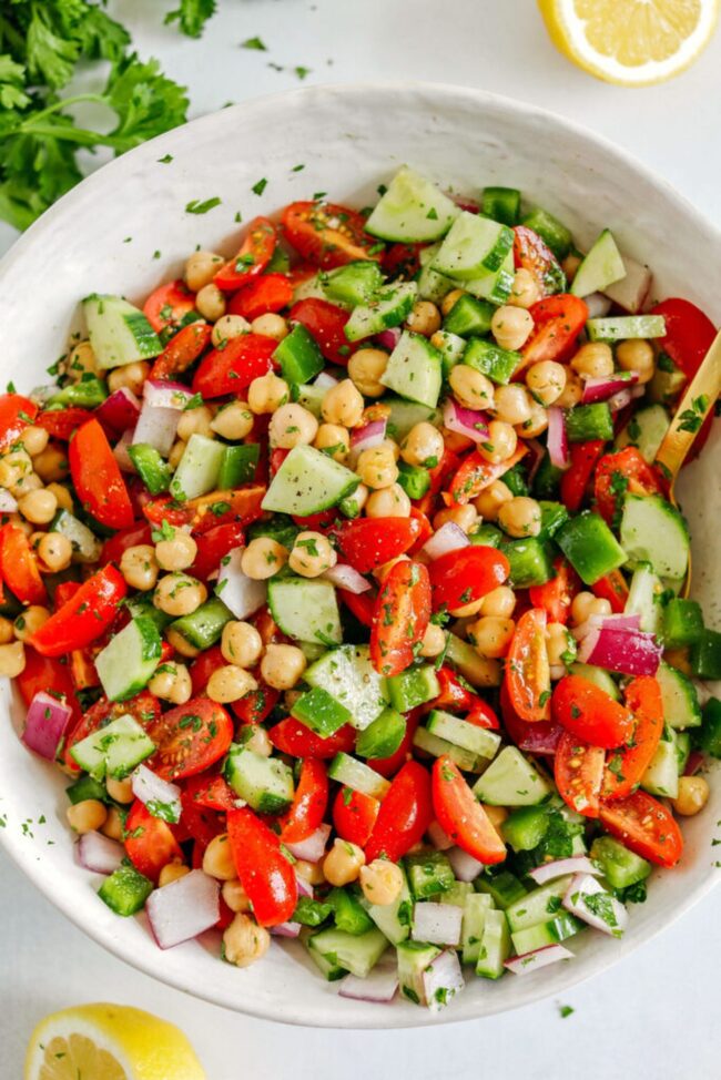 Chickpea and Cucumber Salad