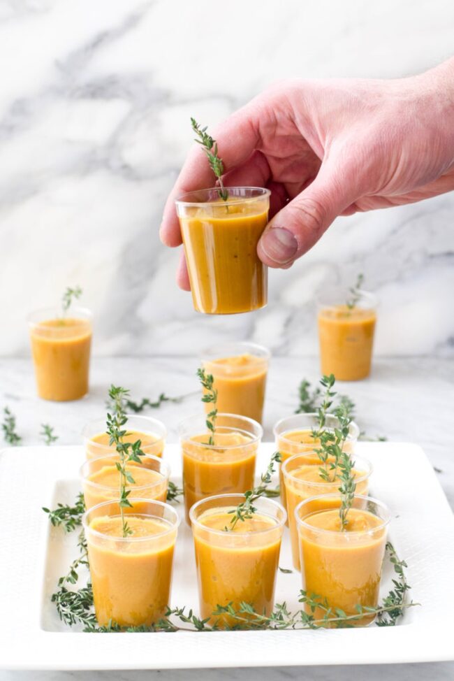 Butternut Squash Soup Shooters