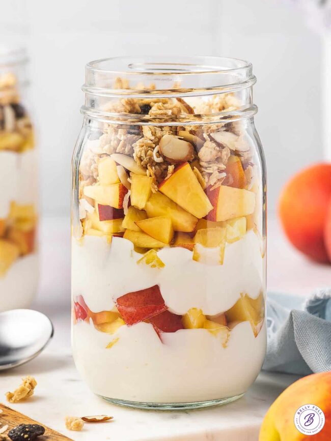 Peach and Yogurt Parfait