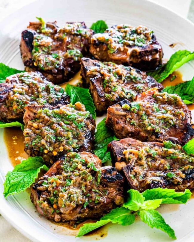 Lamb Chops with Mint Sauce