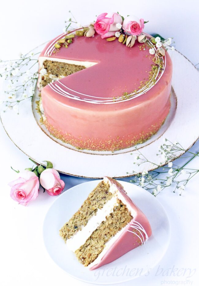 Pistachio Rose Cake